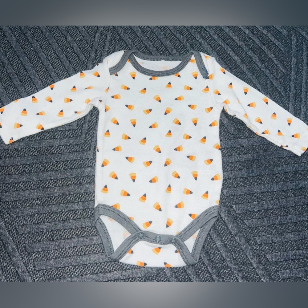 Candy Corn Print Kids One Piece